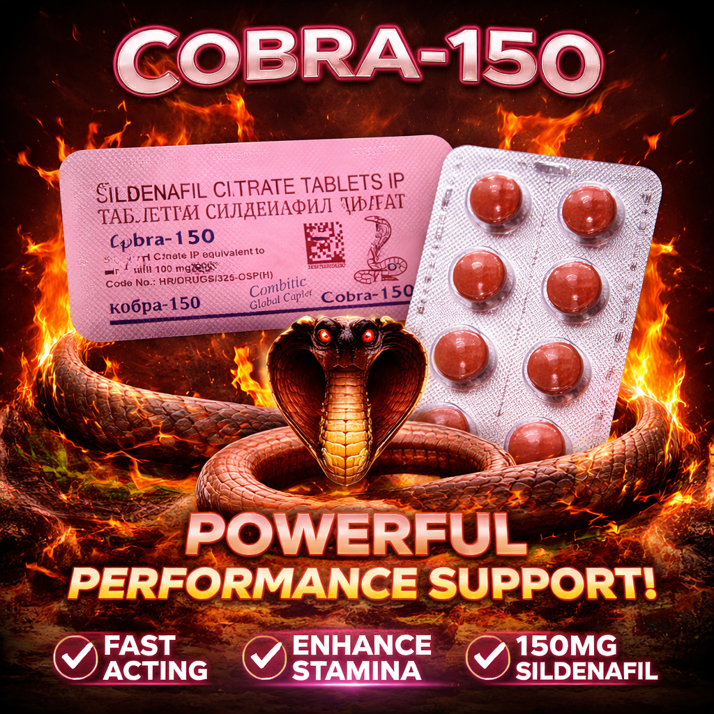 Cobra 150 Performance Tablets | Fast Acting Formula | Premium Quality | Discreet Delivery