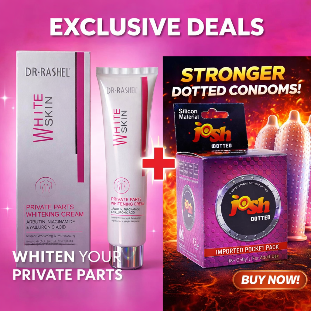 Exclusive Deals Combo: Whitening Cream + Dotted Condoms