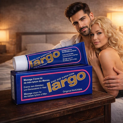 Largo King Size Super-Form Cream | Original Inverma | Premium Massage Cream for Men